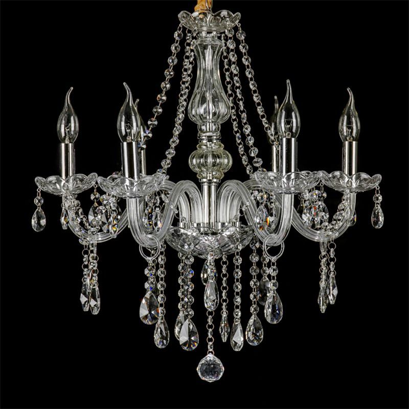 Silva Luxe LED Suspension Verre Clair Salon Chambre à Coucher