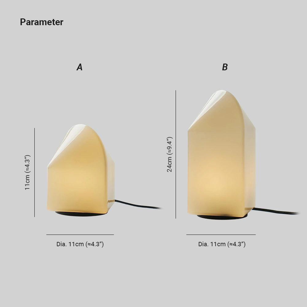 Axis White Geometric Table Lamp