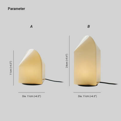 Axis White Geometric Table Lamp