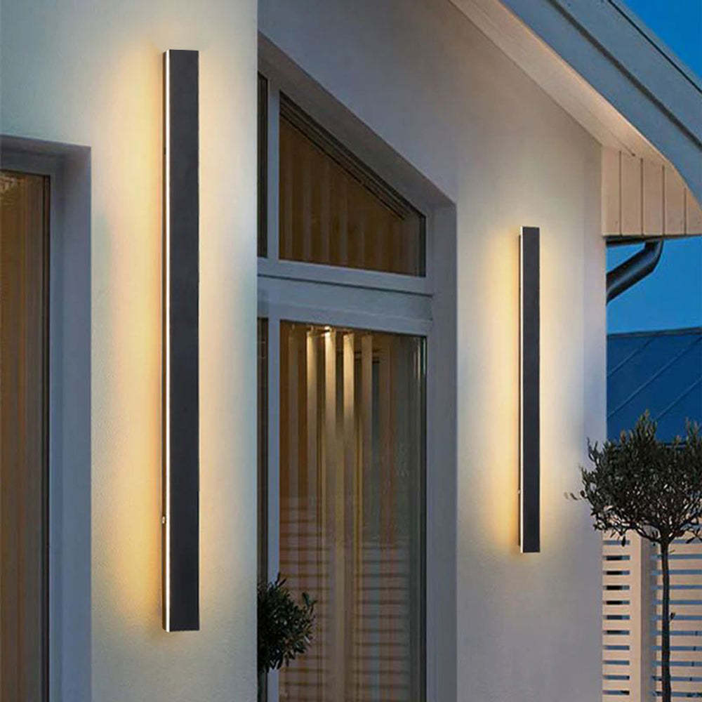 Edge Applique Murale Extérieur LED Étanche Minimaliste Métal Cour