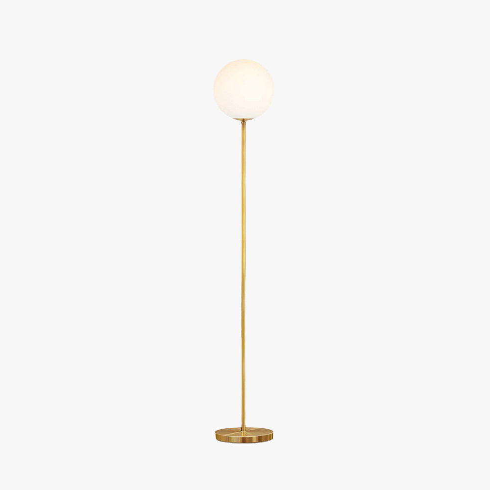 Valentina Design Lampadaire Bulle Simple Métal/Acrylique Doré Salon