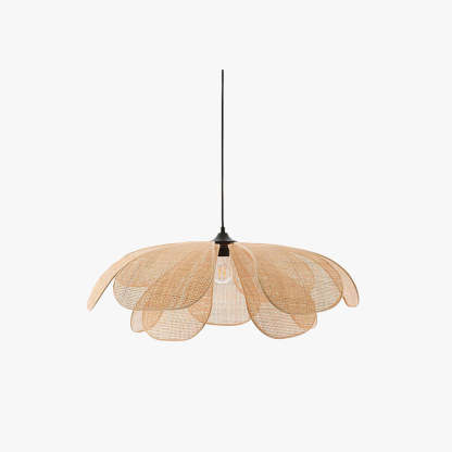 Ritta Suspension Vintage, Métal/Rotin, Bois, Salle à Manger