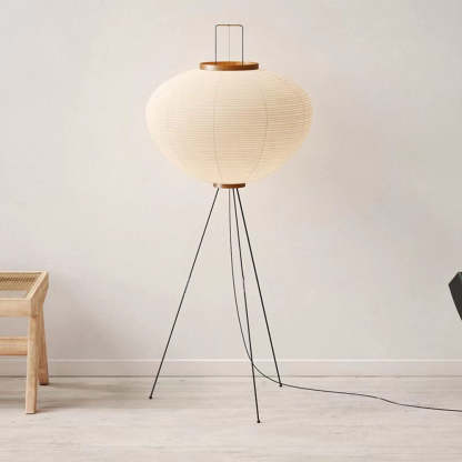 Renée Design Lampadaire Simple Métal/Papier Blanc Bureau/Salon