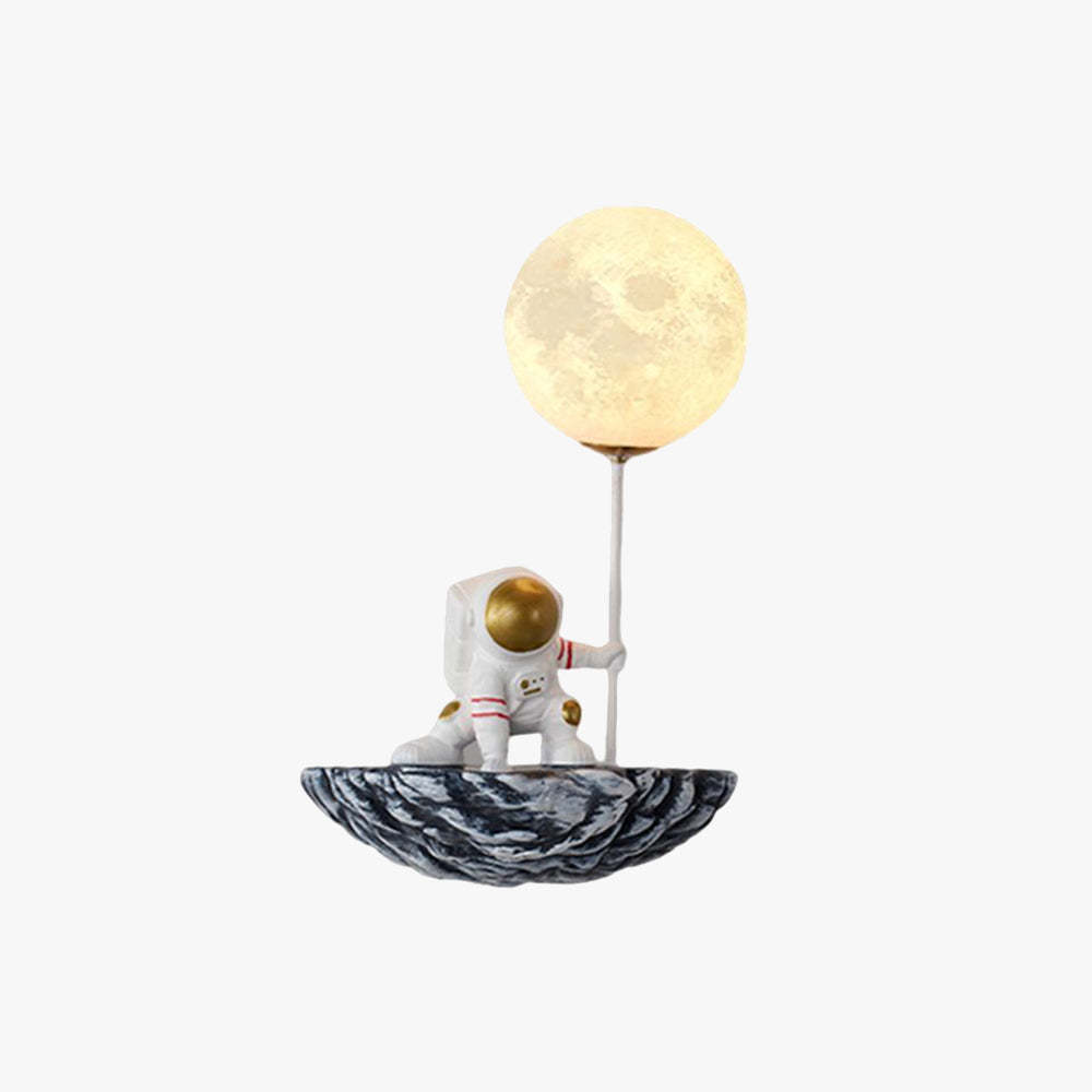 Fateh Applique Murale Sphérique Astronaute Design LED Moderne Métal/Verre/Acrylique Blanc Salon