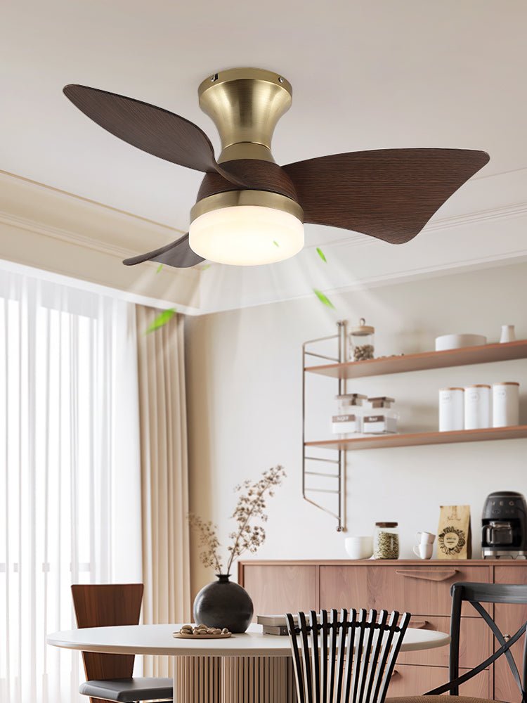 Plafonnier Ventilateur Aureon Moderne en Bois - Neutralighting