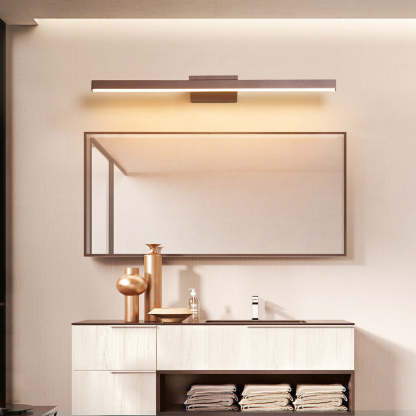 Leigh Applique Murale Led Linéaire Moderne, Miroir face, Café, Salle De Bain