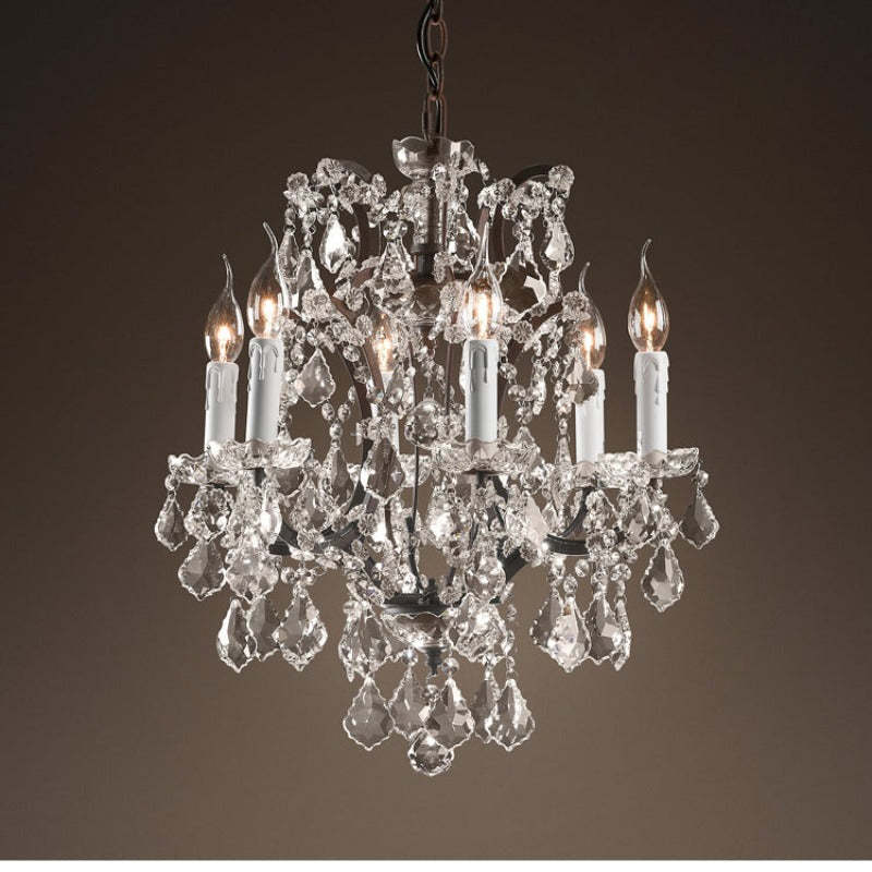 Silva Lustre décoratif Moderne, Métal/Cristal, Rouille, Salon