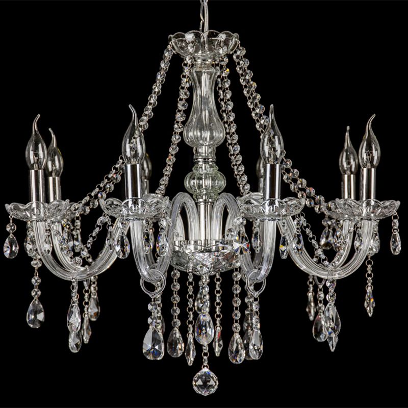 Silva Luxe LED Suspension Verre Clair Salon Chambre à Coucher