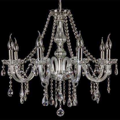 Silva Luxe LED Suspension Verre Clair Salon Chambre à Coucher