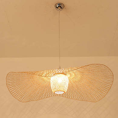 Rattan Weaving Cap Pendant Light