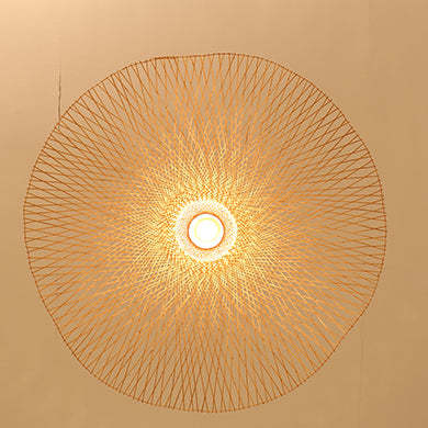 Rattan Weaving Cap Pendant Light