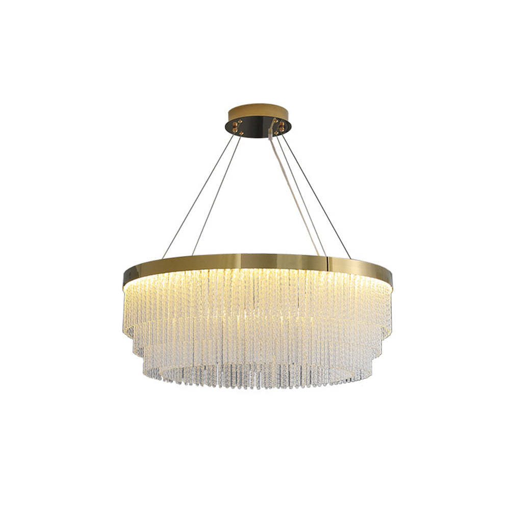Colon Suspension Ronde Moderne, Métal, Doré, Salon/Hôtellerie