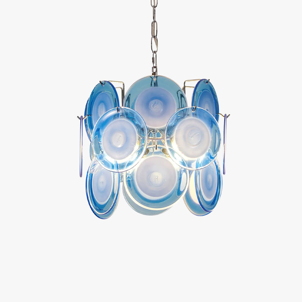 Verona Blue Glass Pendant Lamp