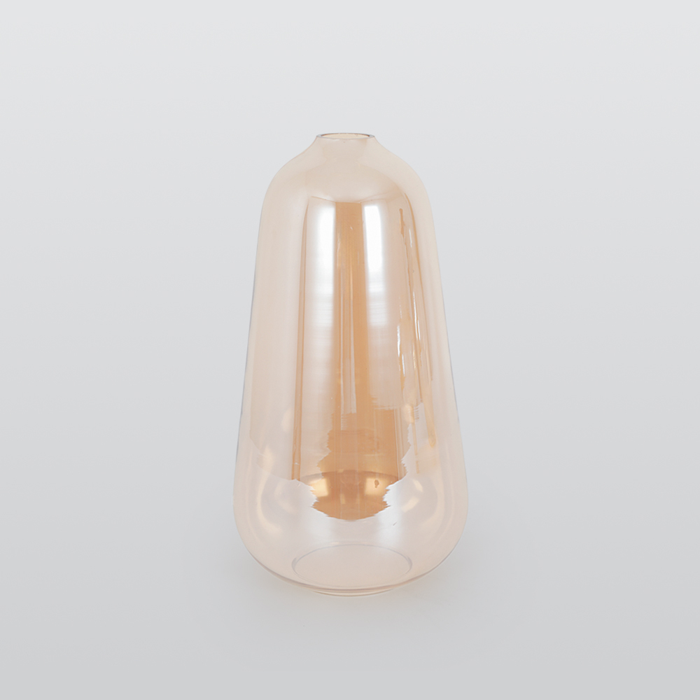 Hailie Luminaires Suspensions Dôme Moderne Métal/Verre Ambre Salon/Chambre à Coucher