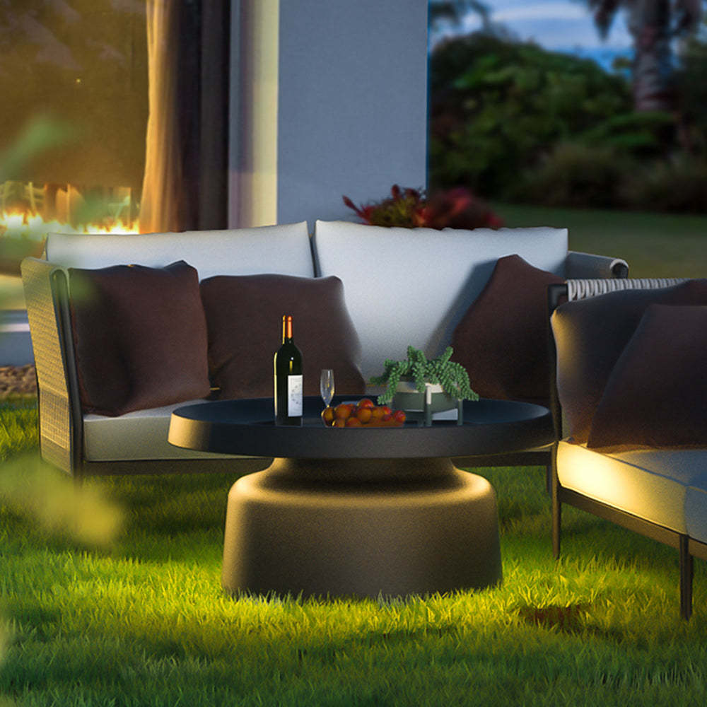 Lampadaire Table Moderne, Métal, Noir, Allée | Las Sola