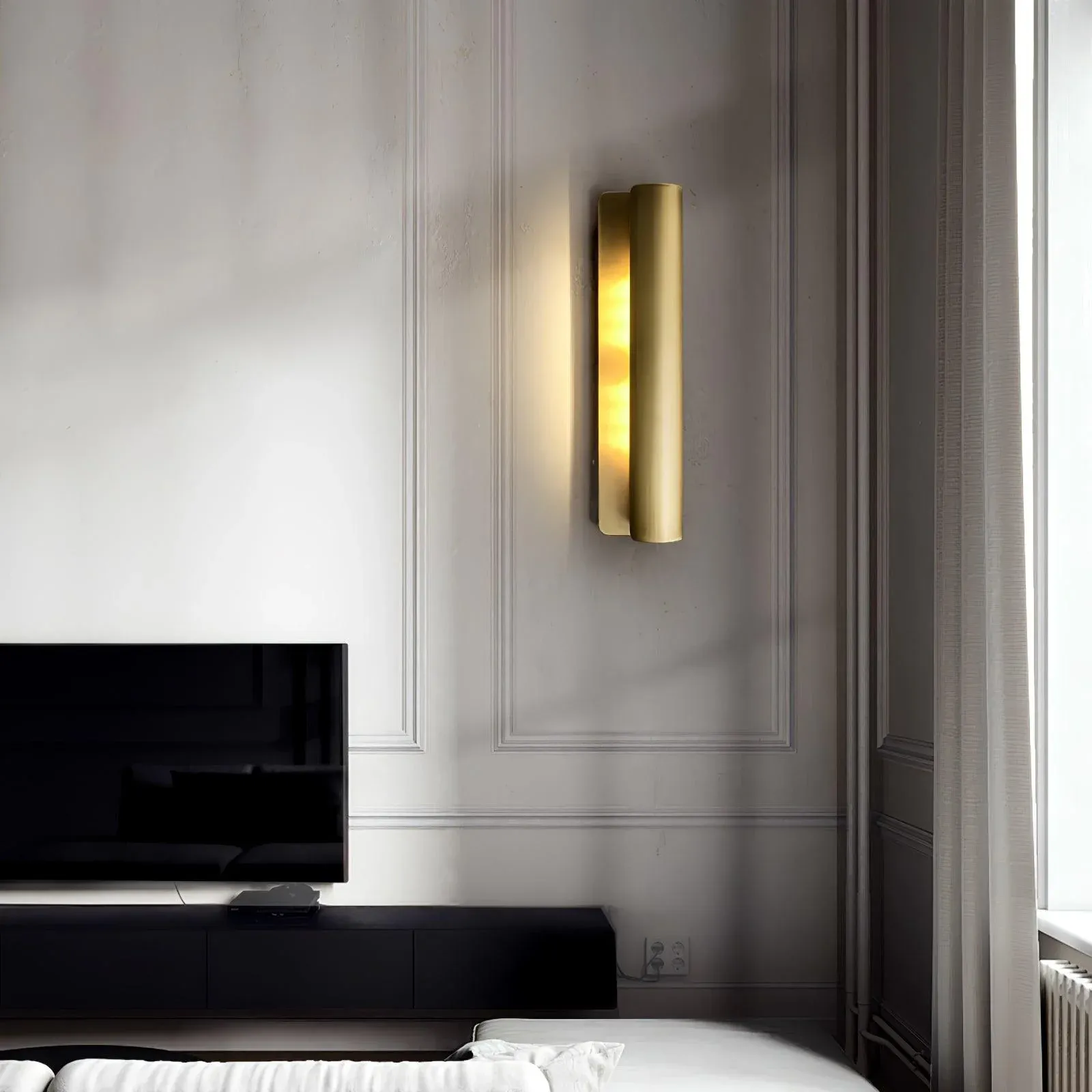 Orr Minimalisme Métal Laiton Laiton Applique Murale Salle à Manger Chambre à Coucher