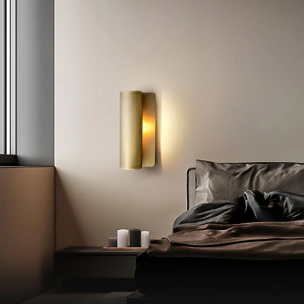 Orr Minimalisme Métal Laiton Laiton Applique Murale Salle à Manger Chambre à Coucher