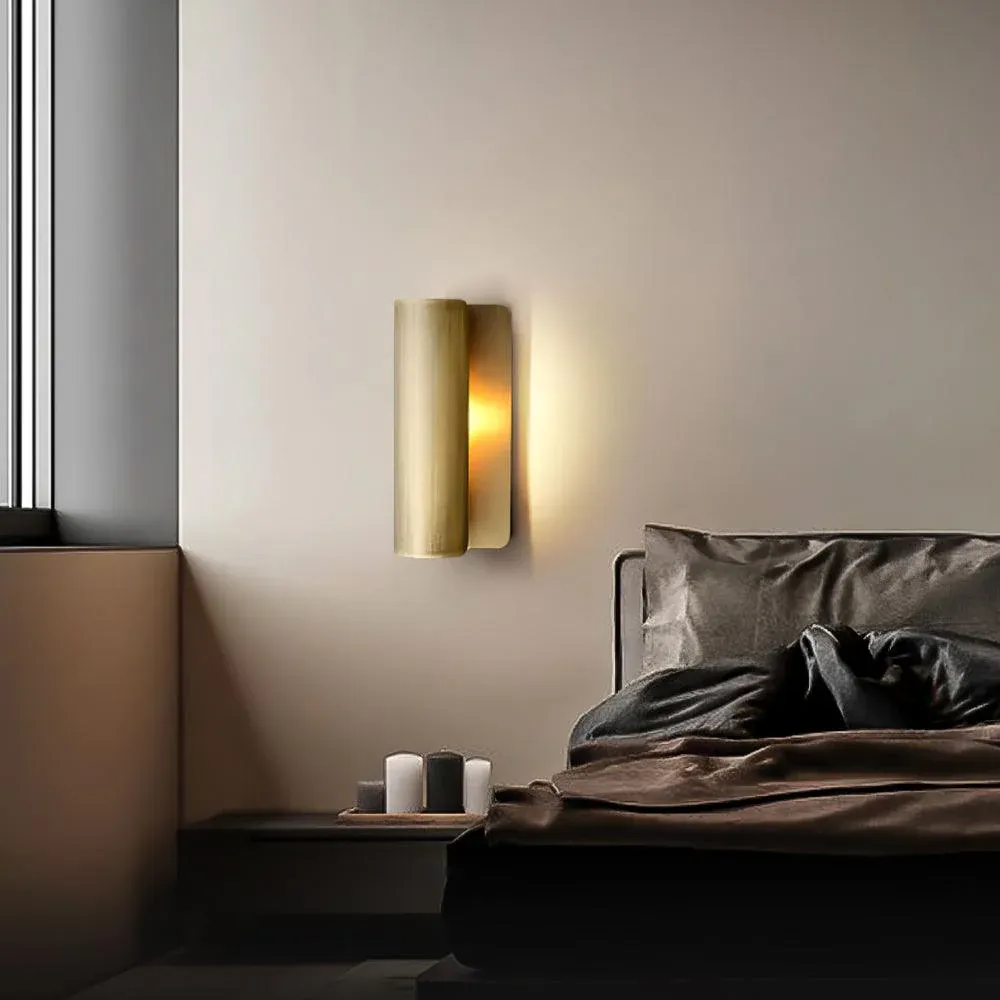 Orr Minimalisme Métal Laiton Laiton Applique Murale Salle à Manger Chambre à Coucher