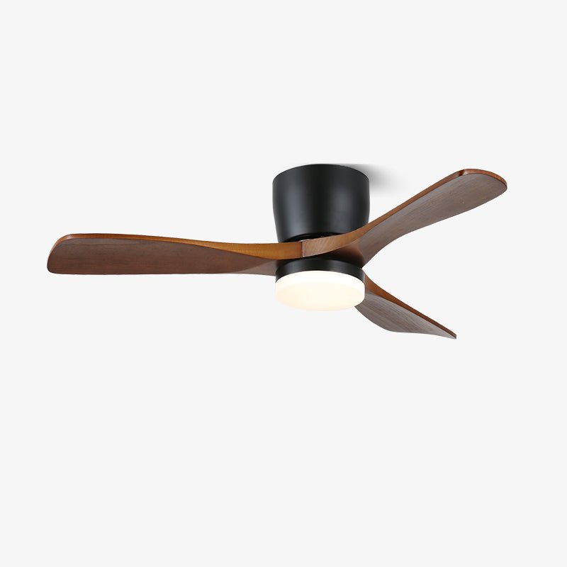 Brinor Ventilateur de Plafond Minimaliste en Bois avec Lumière - Neutralighting