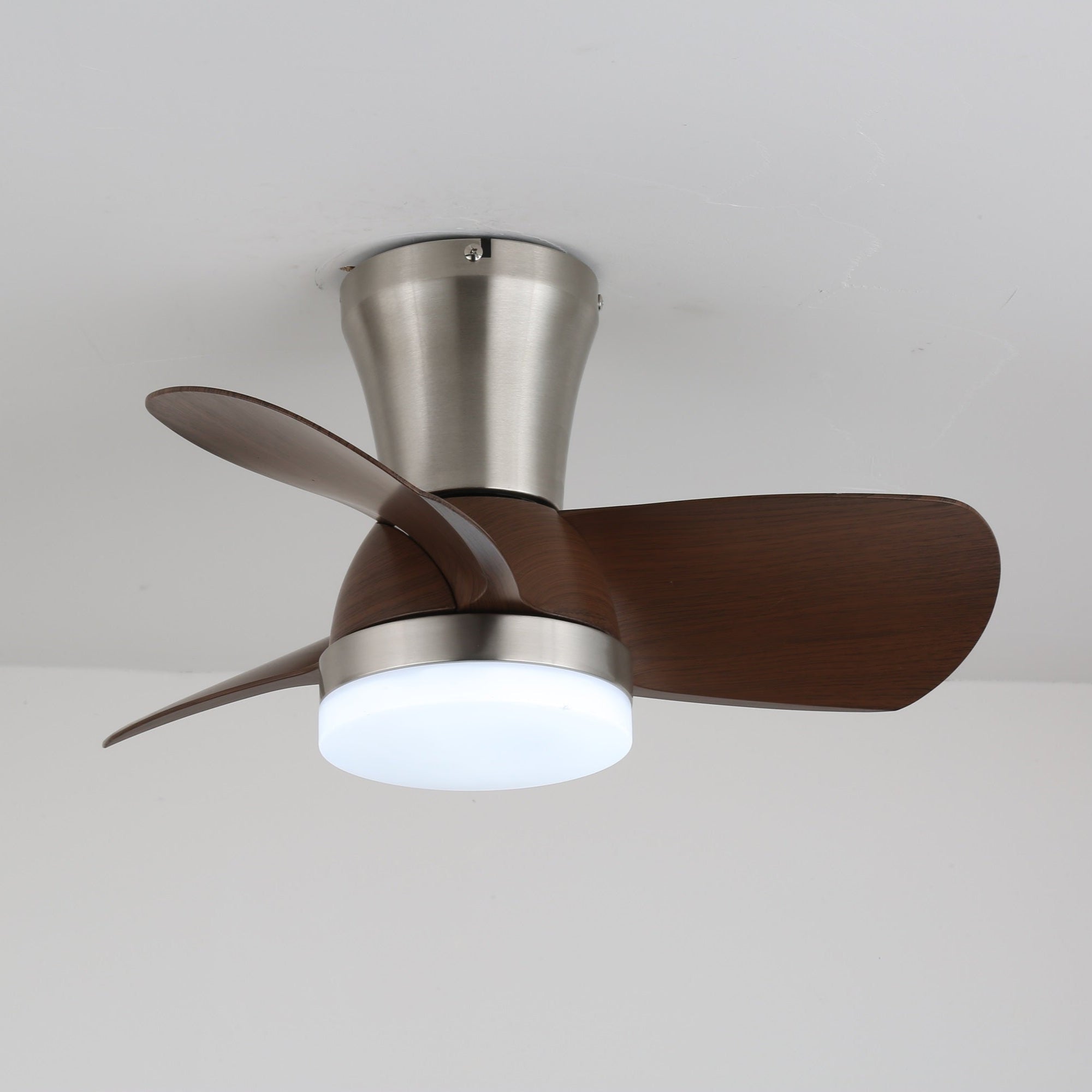 Plafonnier Ventilateur Moderne en Bois Deynor - Neutralighting