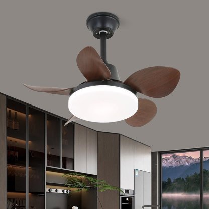 Ventilateur de Plafond Aurefan en Bois avec Lumière - Neutralighting
