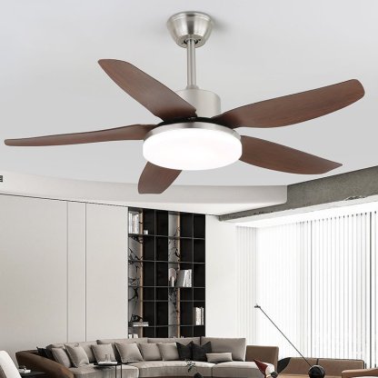 Ventilateur de Plafond Aurefan en Bois avec Lumière - Neutralighting