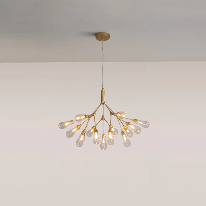 Muse Modern Sputnik Brass Chandelier