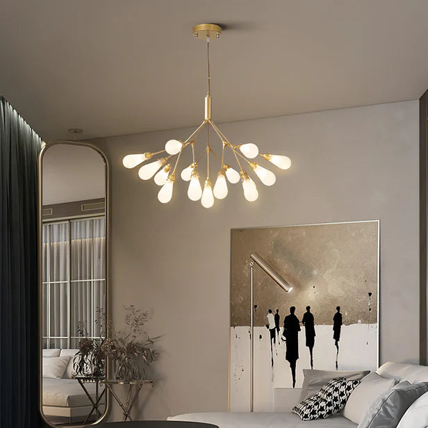 Muse Modern Sputnik Brass Chandelier