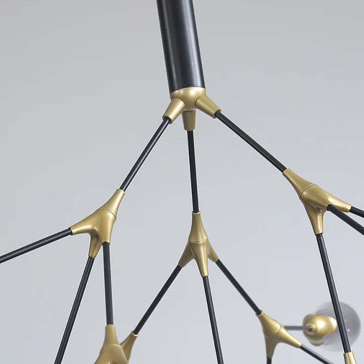 Muse Modern Sputnik Brass Chandelier