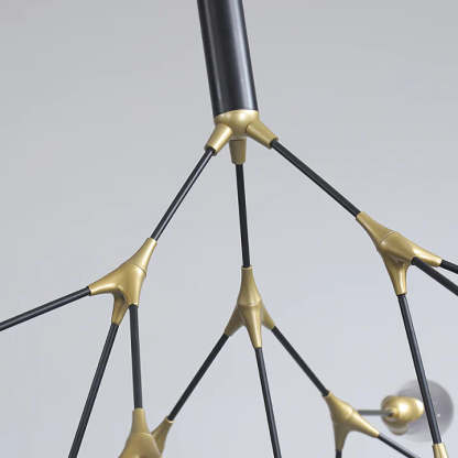 Muse Modern Sputnik Brass Chandelier