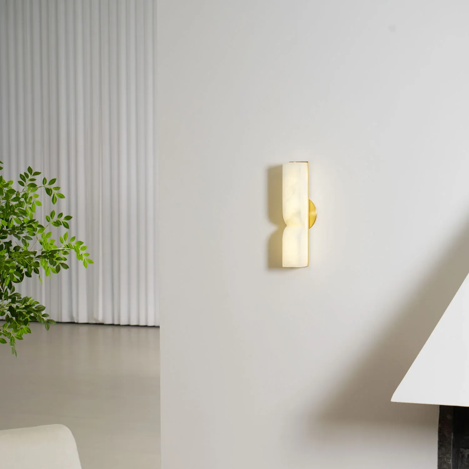 Jade Albâtre Rectangulaire Moderne Applique Murale Abat-jour Couloir Chambre