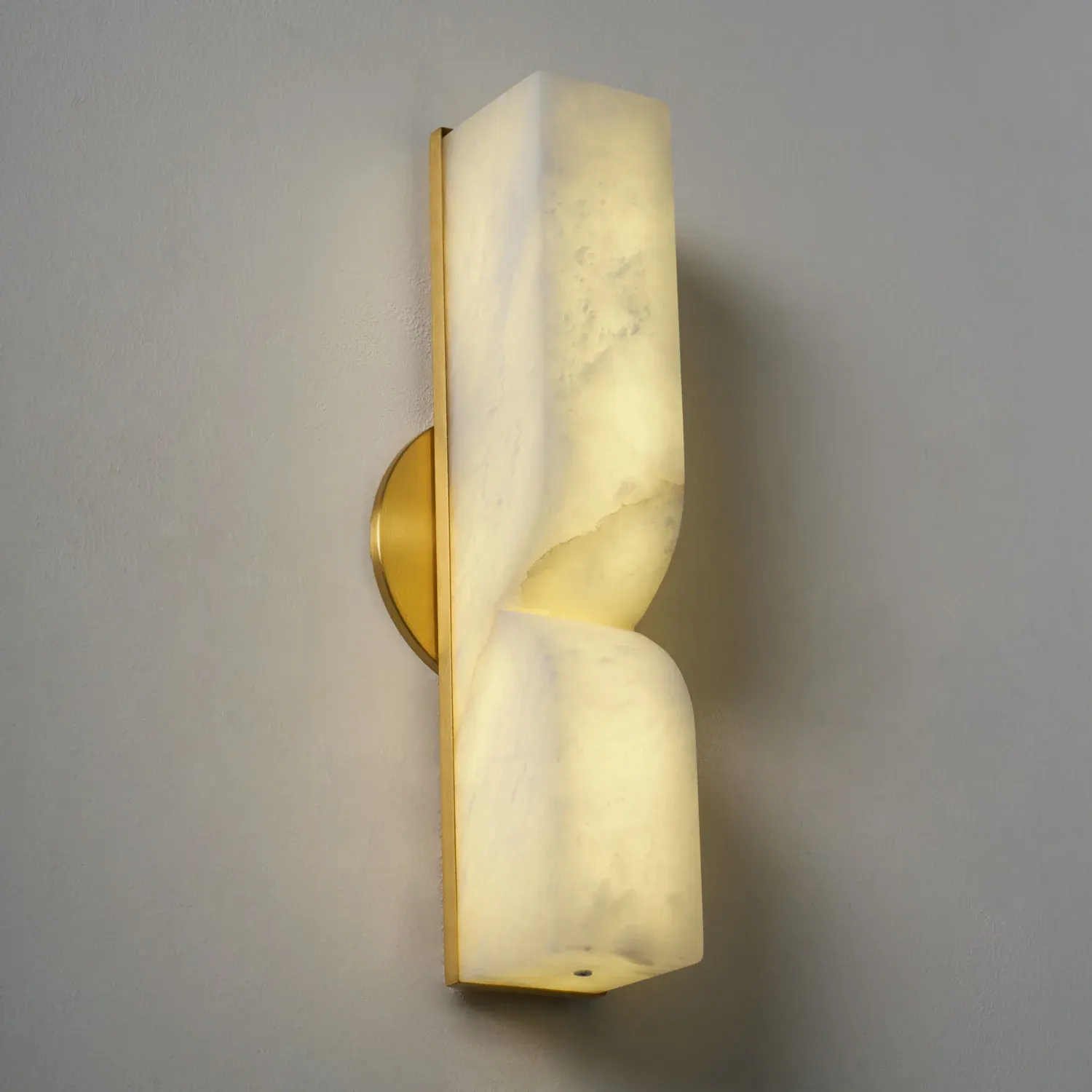 Jade Albâtre Rectangulaire Moderne Applique Murale Abat-jour Couloir Chambre