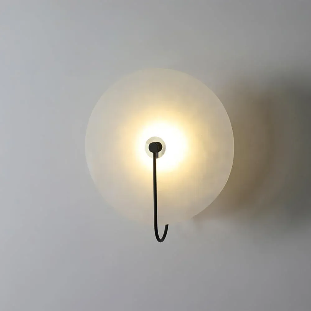 Jade Minimalisme Or Noir Métal Albâtre Intérieur Applique Chambre à Coucher Salon