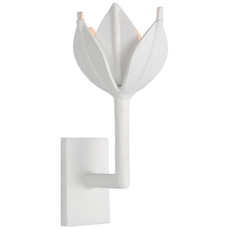 Alessio Vintage Metal Brass White Wall Lamp Dining Room Bedroom