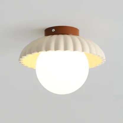 Hailie Vintage Brown Green Ceiling Light Bedroom Dining Room