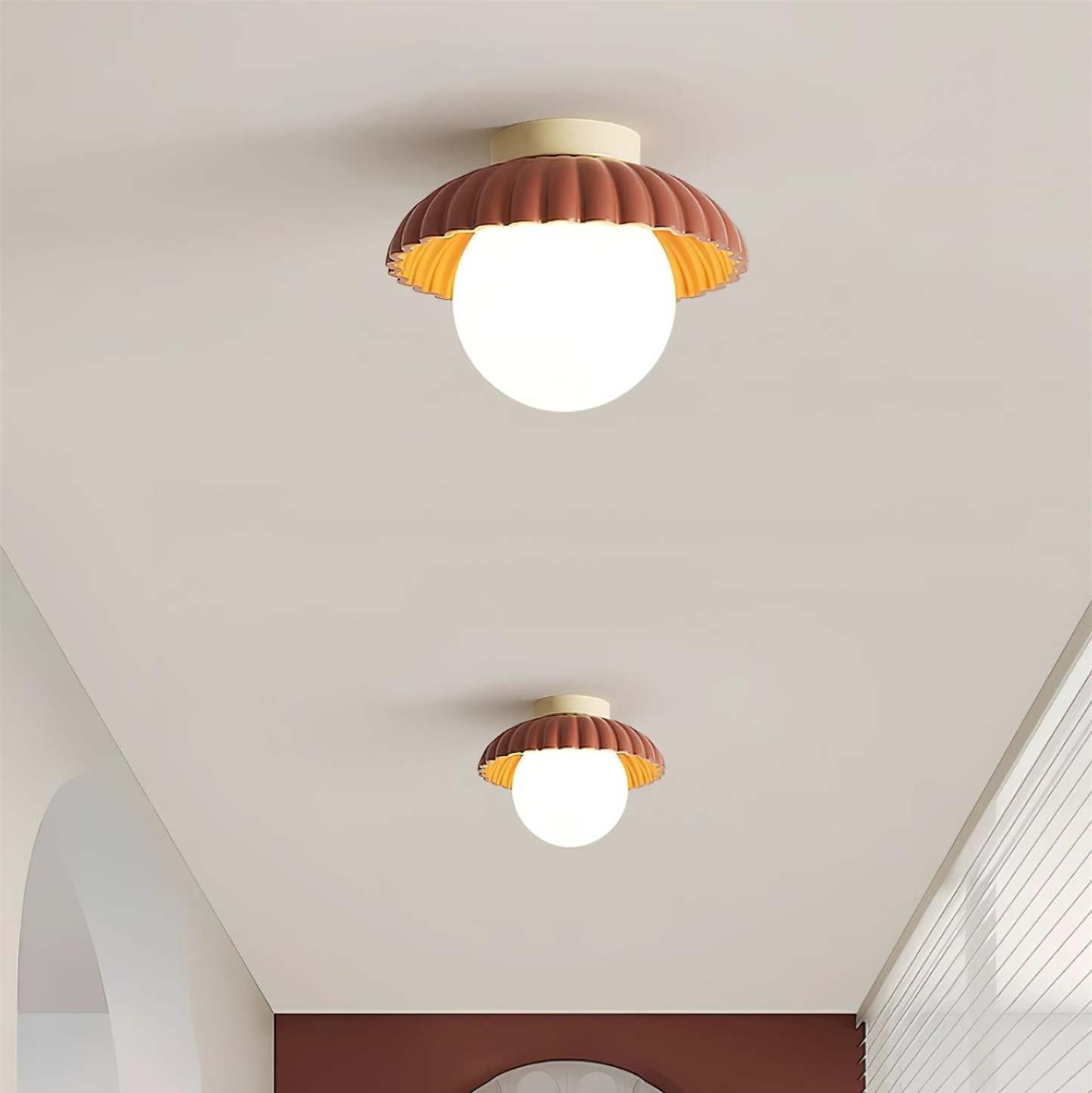 Retro Globe Ceiling Light