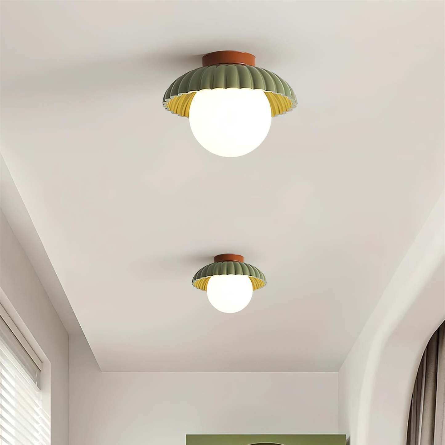 Retro Globe Ceiling Light