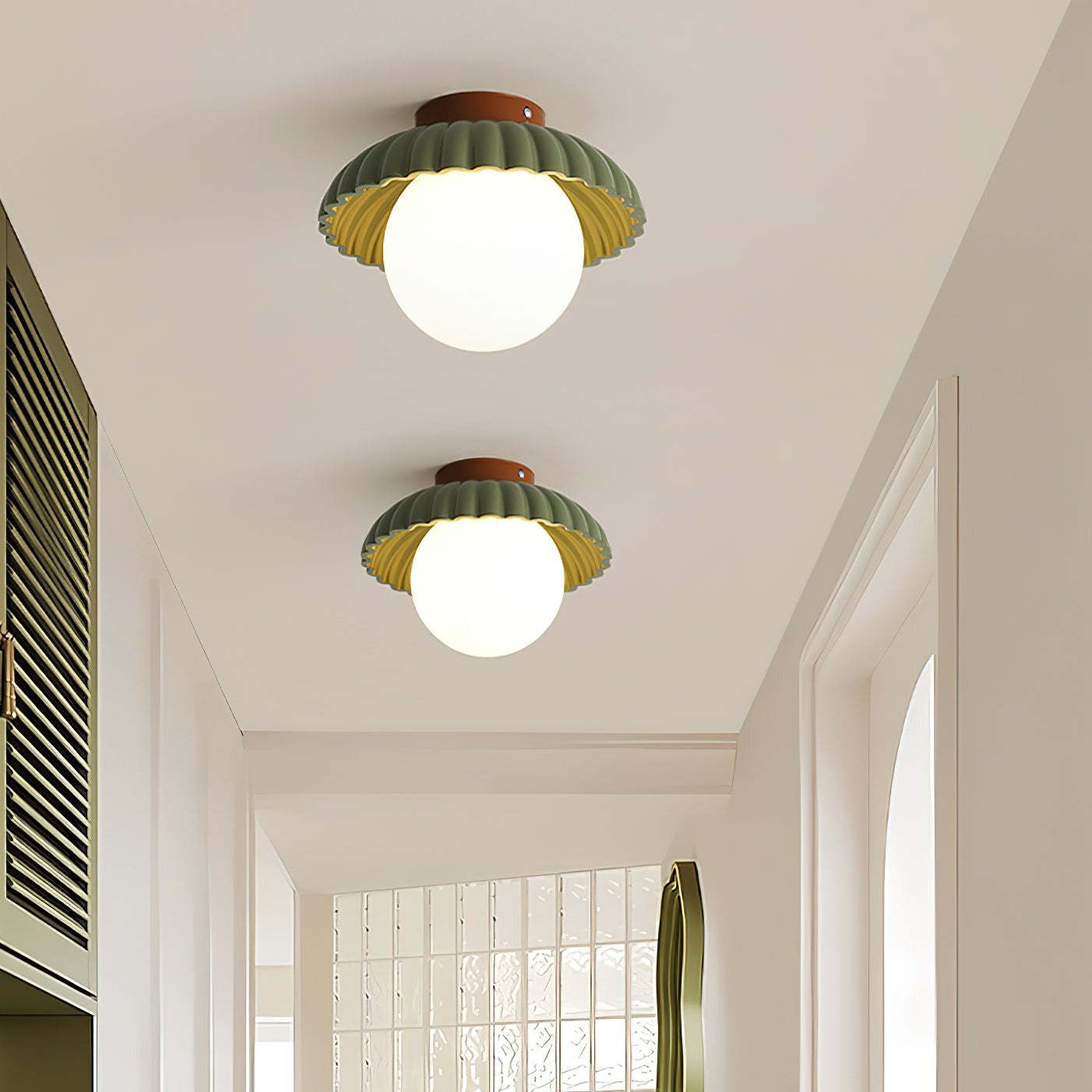 Retro Globe Ceiling Light