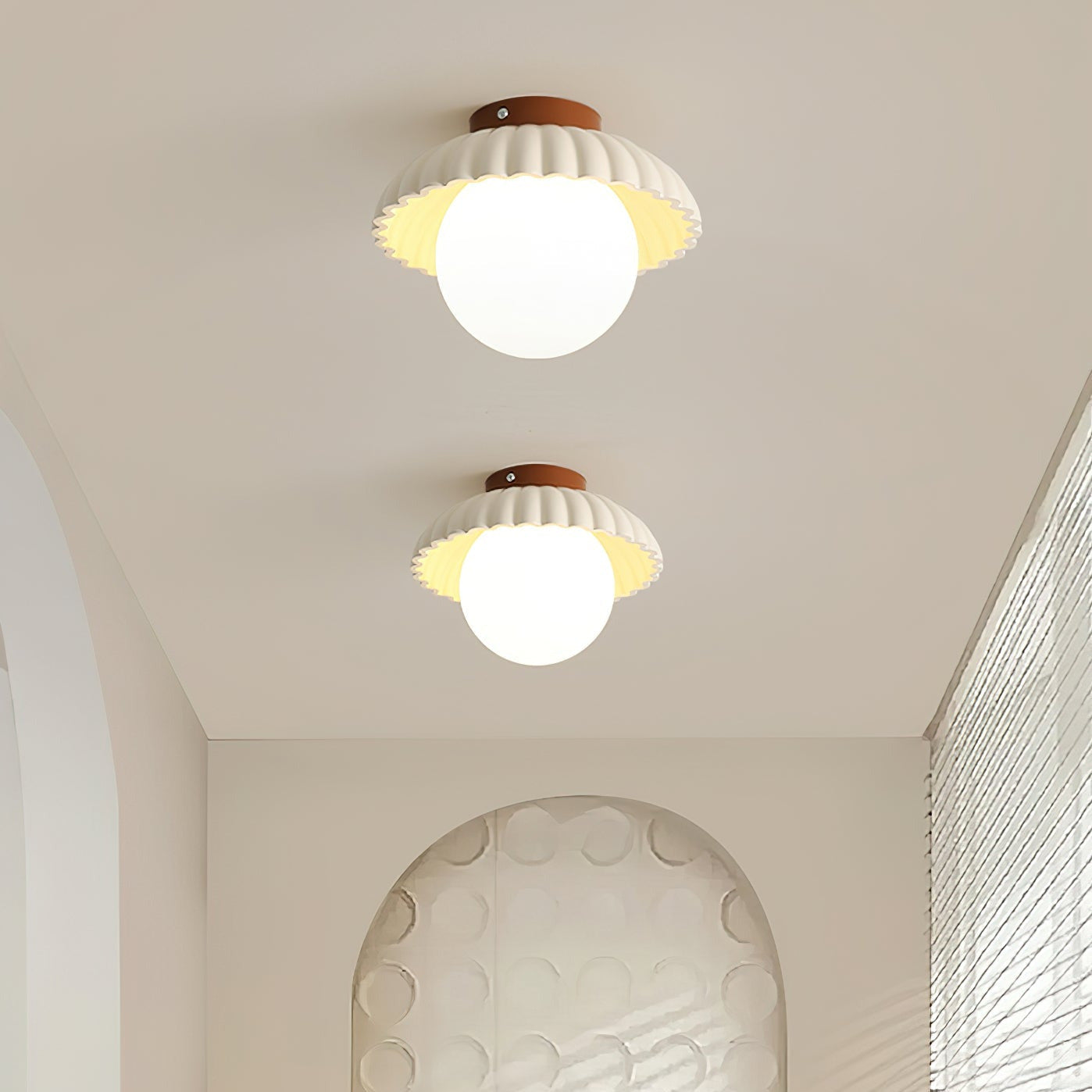 Retro Globe Ceiling Light