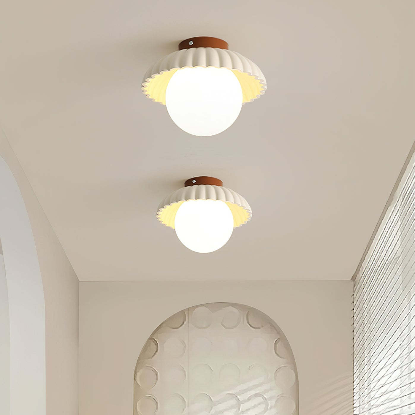 Retro Globe Ceiling Light