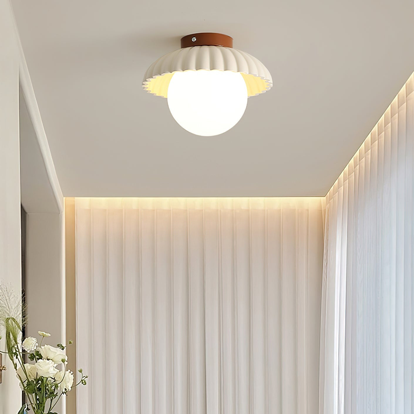 Retro Globe Ceiling Light