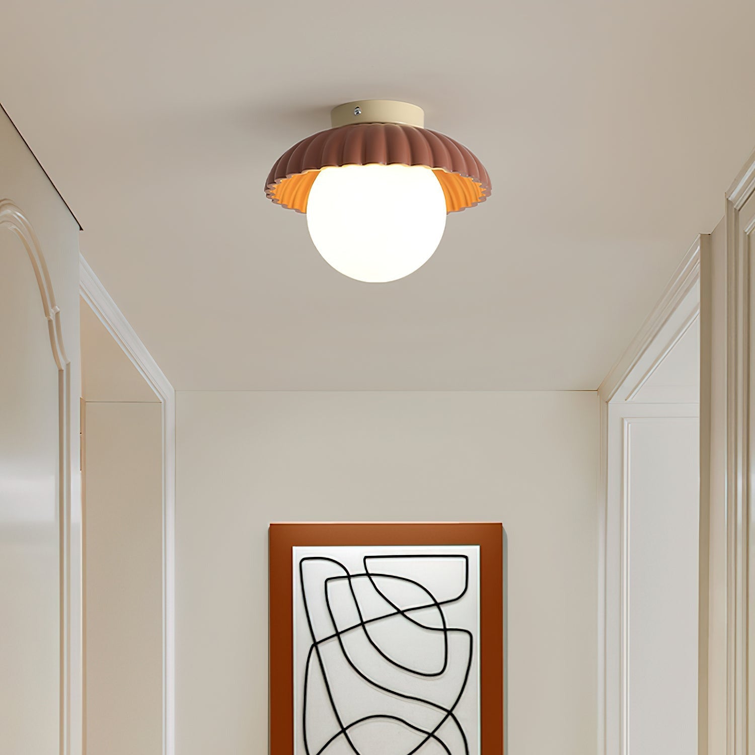 Retro Globe Ceiling Light