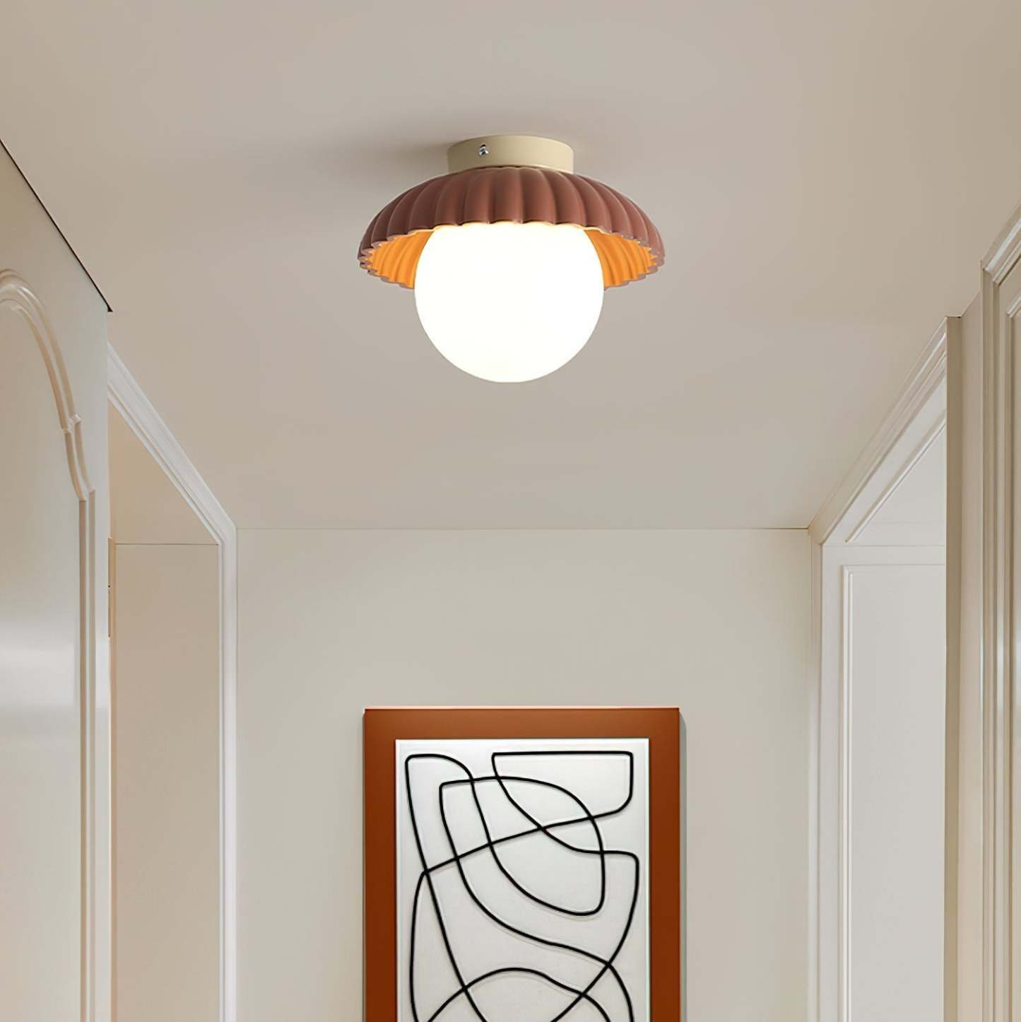 Retro Globe Ceiling Light