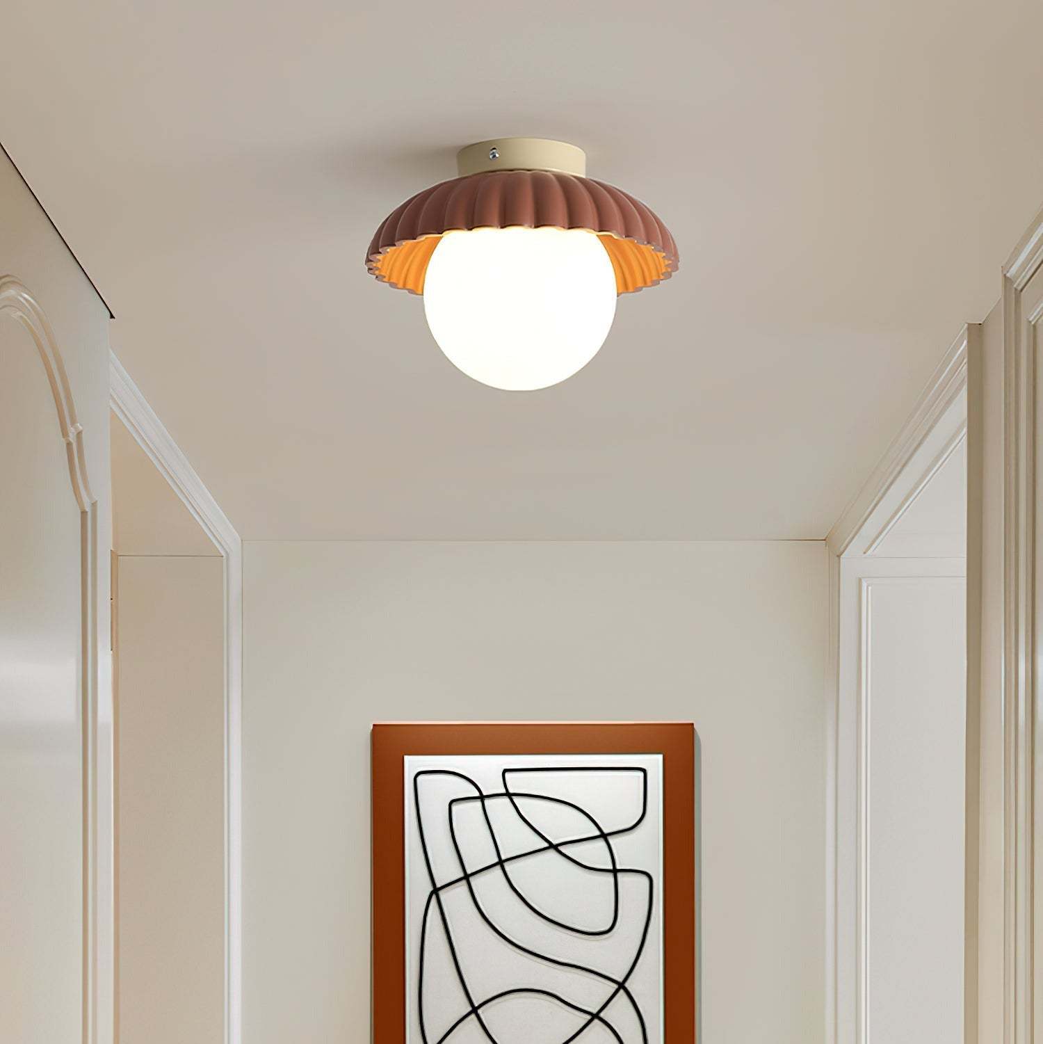 Retro Globe Ceiling Light