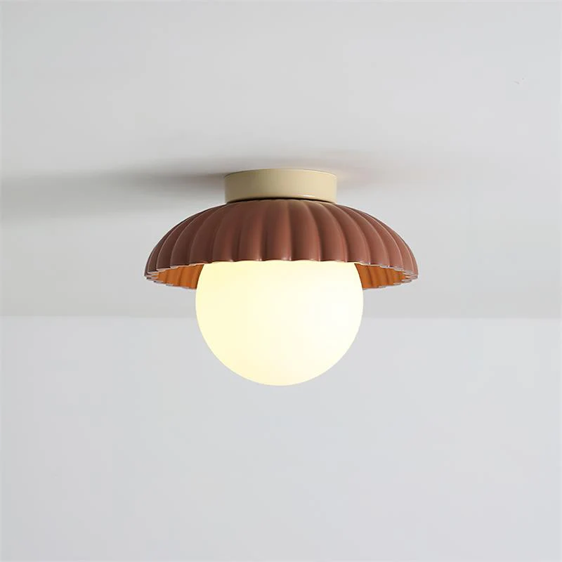 Hailie Vintage Brown Green Ceiling Light Bedroom Dining Room