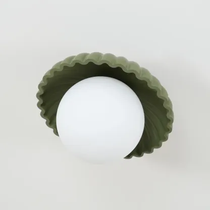 Hailie Vintage Brown Green Ceiling Light Bedroom Dining Room
