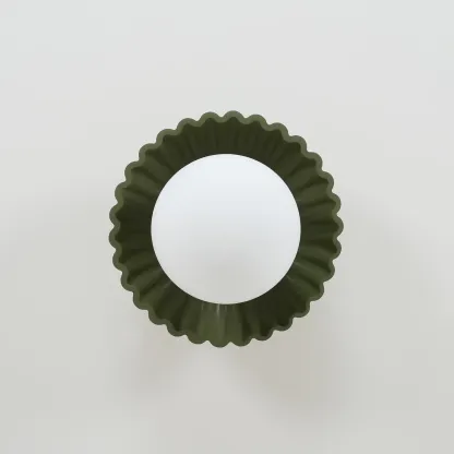 Hailie Vintage Brown Green Ceiling Light Bedroom Dining Room