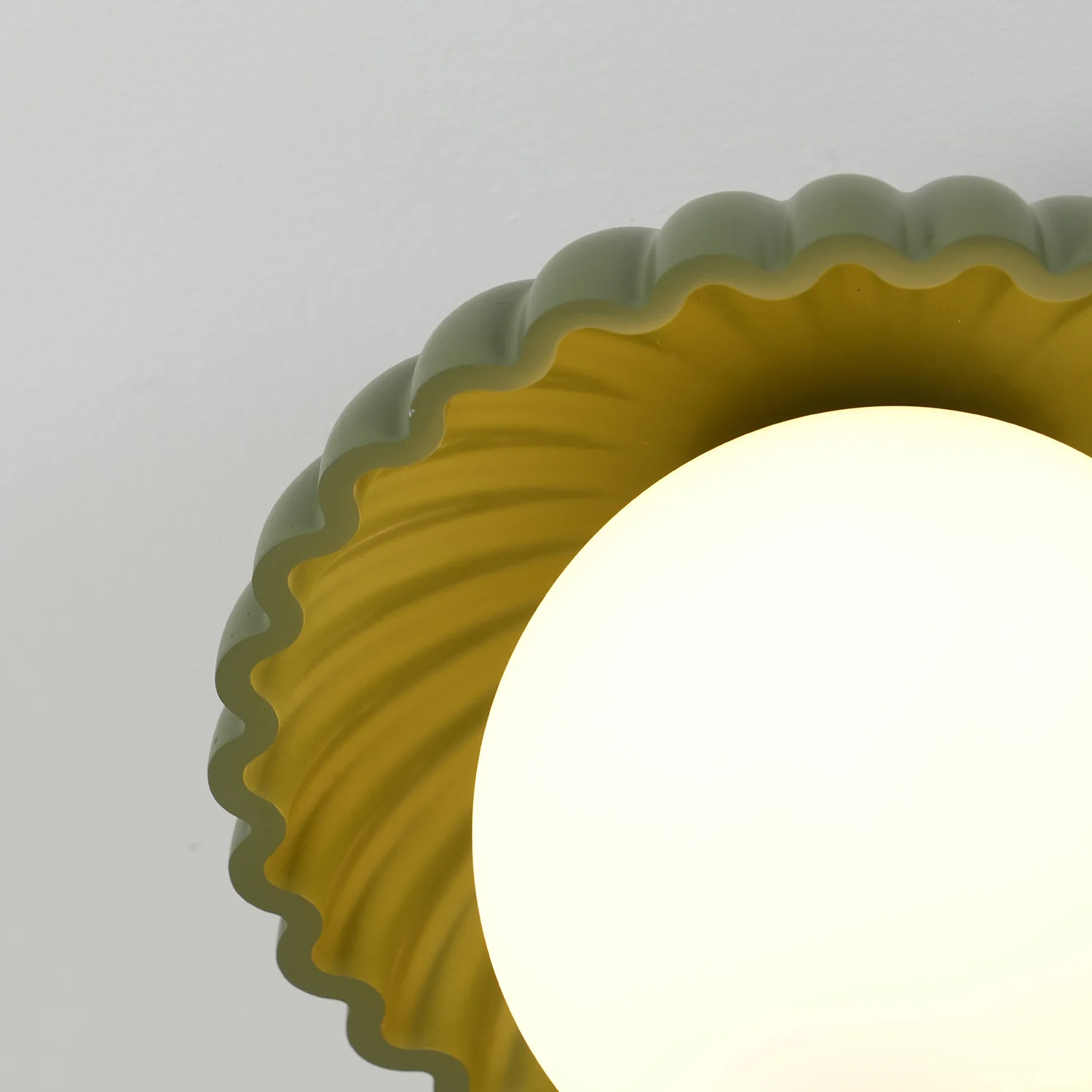Hailie Vintage Brown Green Ceiling Light Bedroom Dining Room