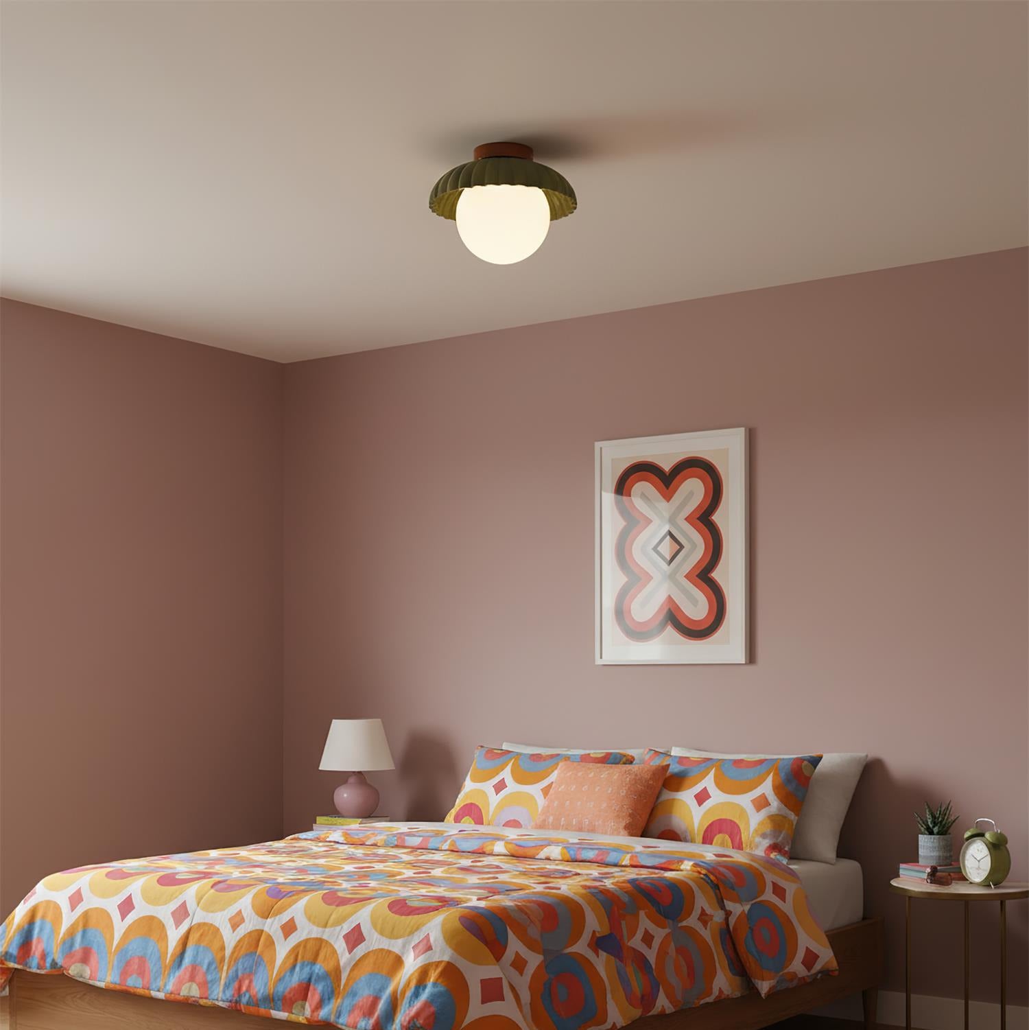 Retro Globe Ceiling Light
