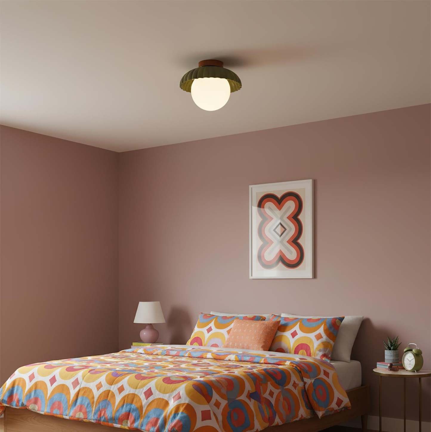 Retro Globe Ceiling Light
